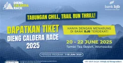 Dieng Caldera Race 2025 akan digelar 20-22 Juni 2025 di Tambi Tea Resort, Wonosobo, Jawa Tengah. (Sumber: Dok. bank bjb)