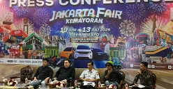 Konferensi pers gelaran Jakarta Fair (Jakfair) di Kemayoran, Jakarta Pusat, Rabu, 4 Juni 2025. (Sumber: POSKOTA | Foto: Pandi Ramedhan)
