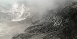 Kawah Gunung Tangkuban Parahu, Kabupaten Bandung Barat. (Sumber: Poskota/Gatot Poedji Utomo)