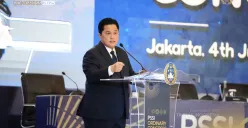 Ketua Umum (Ketum) PSSI, Erick Thohir Kongres Biasa PSSI 2025 di Hotel Ritz-Carlton, Jakarta, Rabu, 4 Juni 2025. (Sumber: PSSI)