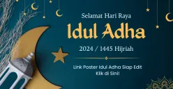 Poster Hari Raya Idul Adha 1446 H, Bisa Edit Sesuka Hati dan Bagikan di Media Sosial (Sumber: Canva/kecikcreative/Edited Muhammad Ibrahim)