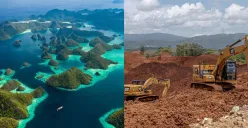 Tambang nikel di Raja Ampat rusak pulau kecil! KLH ungkap terdapat pelanggaran pada beberapa perusahaan. (Sumber: X/@uranushit)