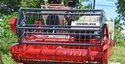 Salah satu Combine bantuan dari Kementan untuk Brigade Dinas Pertanian Pandeglang. (Sumber: Istimewa)