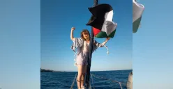 Greta Thunbergh dalam misi Freedom Flotilla yang berlayar menuju Gaza. (Sumber: Instagram/@gretathunberg)