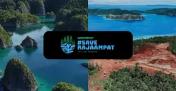 Pakar hukum tata negara menilai aktivitas tambang di Pulau Gag Raja Ampat melanggar undang-undang. (Sumber: Instagram/@greenpeaceid)