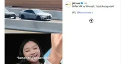 Nama Kezia Ivanka viral usai bawa BMW M4 adu cepat dengan WHOOSH. (Sumber: Instagram)
