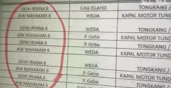 Siapa Pemilik Asli Kapal JKW Mahakam? Jejaknya Menyeret Tambang Nikel Raja Ampat. (Sumber: X/@jondhez)