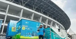 PLN menyiagakan 6 unit Uninterruptible Power Supply (UPS) dalam menjaga keandalan listrik saat pertandingn Indonesia vs Cina kemarin. (Sumber: Dok. PLN UID Jakarta Raya)