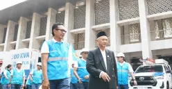 General Manager PLN UID Jakarta Raya, Moch. Andy Adchaminoerdin melakukan inspeksi kelistrikan Masjid Istiqlal persiapan menyambut Hari Raya Idul Adha 1446 H (Sumber: Dok. PLN UID Jakarta Raya)