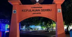 Gapura Kantor Kepulauan Seribu, Pulau Pramuka. (Sumber: Poskota/M. Tegar Jihad)