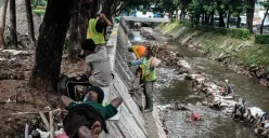 Kali Ciliwung (Sumber: Poskota/Bilal Nugraha Ginanjar)