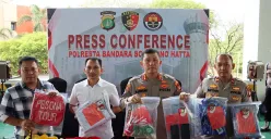 Polresta Bandara Soekarno-Hatta mengungkap kasus dugaan penipuan dengan modus wisata religi tujuan Israel, Mesir dan Yordania. (Sumber: Dok Polresta Bandara Soekarno-Hatta)
