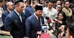 Potret Presiden Prabowo Subianto saat menghadiri forum International Conference on Infrastructure (ICI). (Sumber: Setneg.go.id)