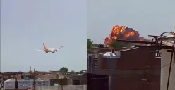 Pesawat Air India jatuh setelah lepas landas dari Ahmedabad, 12 Juni 2025. Investigasi awal duga penyebabnya bird strike. Seluruh 242 penumpang tewas. (Sumber: X/@PlanesOfLegend)