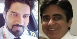 Kapten Sumeet Sabharwal dan Clive Kunder yang bertugas saat tragedi pesawat di India. (Sumber: X)