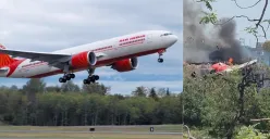 Tragedi Boeing 787 Dreamliner Air India Jatuh di Gujarat, menewaskan 241 penumpang. (Sumber: X/@HezeriSamsuri)