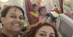 Foto selfie keluarga dokter koban pesawat Air India AI-171. (Sumber: Facebook/NDTV)