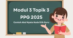 Aksi nyata Modul 3 Topik 3 PPG 2025, Implementasi kode etik guru di sekolah (Sumber: Poskota/Aldi Harlanda Irawan)