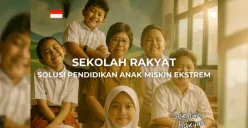 Ilustrasi sekolah rakyat, pendaftaran guru sekolah rakyat 2025 dibuka! (Sumber: X/@penjagaharapan)