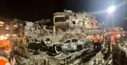 Potret wilayah Tel Aviv, Israel pasca serangan balasan yang dilancarkan oleh Iran pada Jumat, 13 Juni 2025. (Sumber: X/@Officialaltaf_)