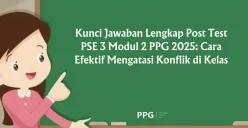 Strategi Lolos Post Test PSE 3 Modul 2 PPG 2025, Kunci Jawaban Lengkap dan Pembahasan Lengkap (Sumber: Poskota/Yusuf Sidiq)