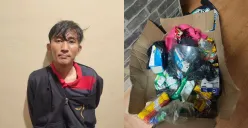 Spesialis pembobol warung sembako berinisial S, 27 tahun ditangkap Polsek Pesanggrahan dan sejumlah barang bukti turut serta disita, Senin, 16 Juni 2025. (Sumber: Polsek Pesanggrahan)