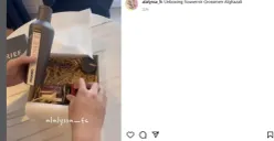 Isi hampers eksklusif dari Al Ghazali untuk para groomsman, terdiri dari tumbler Corkcicle, parfum lokal, dan lilin aromaterapi. (Sumber: Instagram/ @alalyssa_fc)