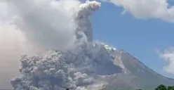 Gunung Lewotobi dikabarkan meletus. (Sumber: X/@TRCBPBDDIY)