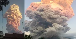 Gunung Lewotobi Laki-Laki erupsi dahsyat dengan kolom abu 10.000 meter! PVMBG naikkan status ke Awas (Level IV) dan perluas radius bahaya. Warga diimbau evakuasi 7 km dari kawah. (Sumber: X/@abdulmuhari)