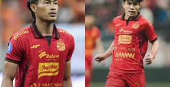 Potret pemain Persija Jakarta, Hansamu Yamu (kiri) dan Ryo Matsumura (kanan) yang berpotensi dilepas Macan Kemayoran. (Sumber: X/mediapersija)