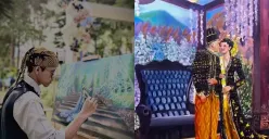 Azmi Fathurrahman viral usai aksi live painting di pernikahan Al Ghazali dan Alyssa Daguise, ini profilnya. (Sumber: Istimewa)