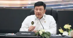 Potrer Menko Polkam, Budi Gunawan yang menyatakan 115 WNI dievakuasi via jalur darat dari Iran. (Sumber: Kemenkopolkam)