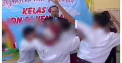 Viral seorang siswa SD di Tulungagung, Jawa Timur menyawer penyanyi perempuan dewasa. (Sumber: X/@KangManto123)