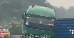 Kecelakaan di Tol Jagorawi arah Bogor sebabkan kemacetan panjang (Sumber: Instagram @infocibubur)