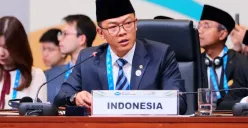 Potret Menlu Sugiono yang menyebutkan 97 WNI sudah keluar dari zona konflik dan melewati perbatasan Iran-Azerbaijan. (Sumber: Kemenlu)