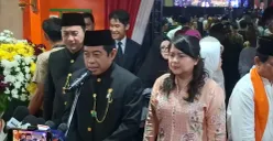 Ketua DPRD Jakarta, Khoirudin setelah rapat paripurna, Minggu, 22 Juni 2025. (Sumber: POSKOTA | Foto: Pandi Ramedhan)