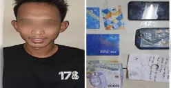 Unit Reskrim Polsek Grogol Petamburan menangkap seorang pemuda berinisial FN, 25 tahun yang diduga mencuri tas pemilik warung di Jakarta Barat. (Sumber: Polsek Grogol Petamburan)