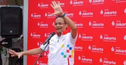 Direktur Utama Bank Jakarta Agus H Widodo saat pergantian nama Bank DKI. (Sumber: Dok. Bank Jakarta)