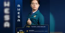 Rhesa Narayana Rasmara saat tampil di Clash of Champions Season 2, membuktikan kualitas generasi muda Indonesia di panggung pendidikan nasional dan internasional. (Sumber: Dok/Ruang Guru)