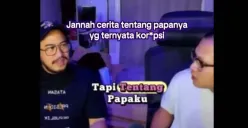 Bigmo saat tampil dalam video bersama Pandji Pragiwaksono, membagikan kisah mengejutkan tentang masa lalu keluarganya. (Sumber: TikTok/@clipperbigmo11)