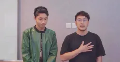 Potret Dimas Anggara (kanan) dan Keisha Alvaro (kiri) bersama-sama mengklarifikasi dugaan kekerasan di lokasi syuting. (Sumber: Instagram/dimsanggara)