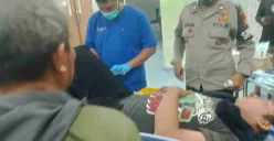 Salah satu nakes menjalani perawatan usai menjadi korban pembacokan di Jalan Raya Arco - Pengasinan, Kecamatan Bojongsari, Kota Depok. (Sumber: Poskota/Angga Pahlevi)