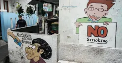 Ilustrasi kawasan bebas rokok. (Sumber: Poskota/Bilal Nugraha Ginanjar)