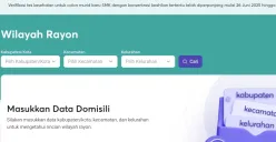 Cara cek wilayah rayon untuk daftar SPMB Jatim 2025 jalur domisili. (Sumber: SPMB Jatim)