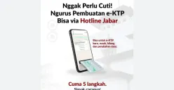 Cara Urus Pembuatan e-KTP dari Hotline Jabar, Semuanya Dilakukan dari WhatsApp (Sumber: Instagram/sapawarga_jabar)