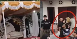 Momen kericuhan pernikahan di Lombok Tengah yang viral di media sosial. Terlihat rombongan pengantin pria memilih pulang usai mengetahui status pernikahan mempelai wanita. (Sumber: TikTok/@kokormc)