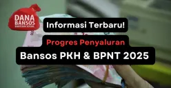 Progres penyaluran subsidi dana bansos PKH dan BPNT tahap 2 tahun 2025. (Sumber: Poskota/Aldi Harlanda Irawan)