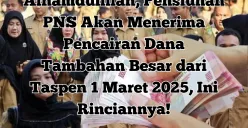 Pensiunan PNS akan menerima gaji dan tunjangan tambahan mulai 1 Maret 2025. Yuk, simak rinciannya! (Sumber: Istimewa)