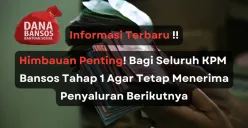 Informasi penting bagi KPM bansos tahap 1 agar tetap menerima pencairan berikutnya. (Sumber: Poskota/Aldi Harlanda Irawan)