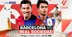 Link live streaming Barcelona vs Real Sociedad. (Sumber: Vidio)